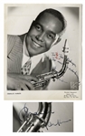 Charlie Parker Rare Signed 8 x 10 Photo -- With Roger Epperson COA